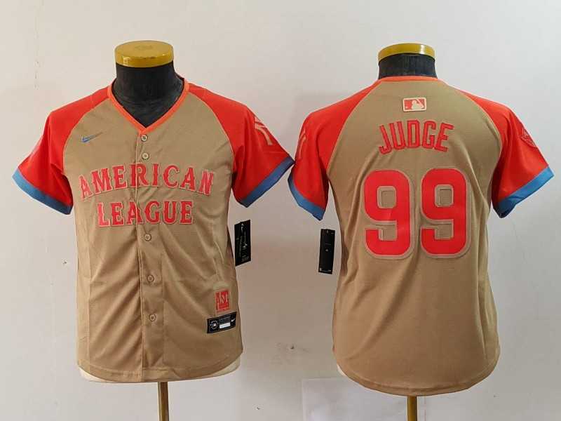 Youth New York Yankees #99 Aaron Judge Cream 2024 All Star Limited Stitched Jersey->2024 mlb all-star->MLB Jersey